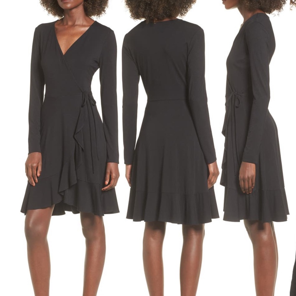 Soprano Ruffle Wrap Dress